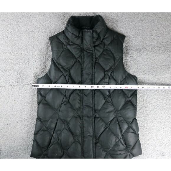 Eddie Bauer Vest Womens S Black Puffer Premium Quality Goose Down Zip Pockets - Picture 5 of 7